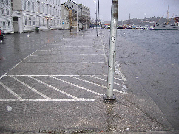High waters Arendal (Photo: Å. Bjørke)