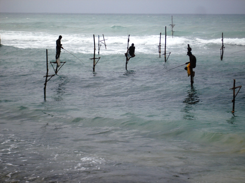 Stilt fishing
