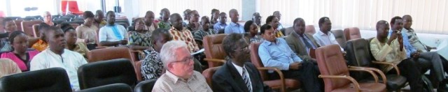 Lectures can be useful arenas for inspiration and motivation. Learning might be more efficient in other arenas. Students at KNUST, Ghana
